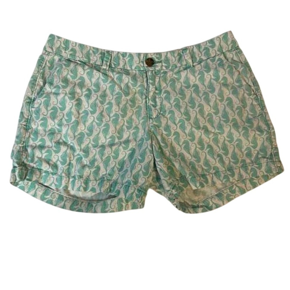 OLD NAVY Women's Size 8 Seahorse Shorts Button Front Zipper Back & Front Pockets